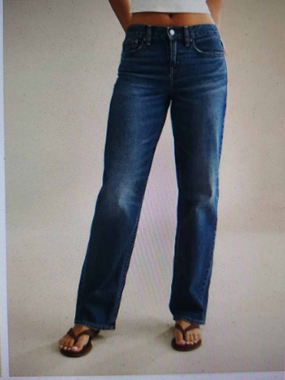 American Eagle Outfitters Blue Denim Jeans Wide Leg Jeans. Sz. 00 (25 X 29)